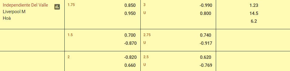 Soi kèo Independiente Del Valle vs Liverpool M 05h00 ngày 31/05/2024