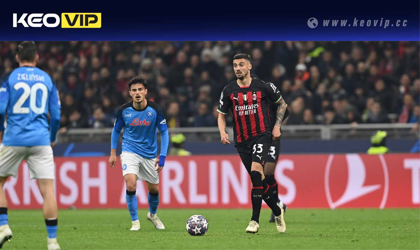 Soi kèo châu Á Milan vs Napoli (Handicap)