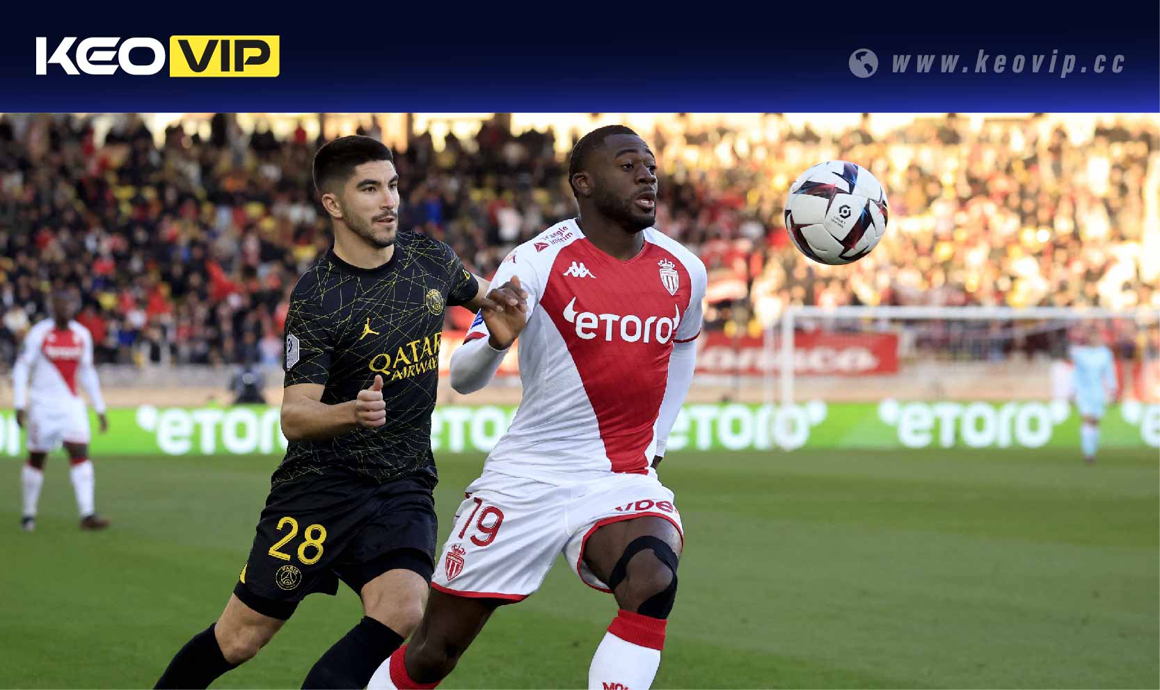 Soi kèo châu Á Monaco vs PSG (Handicap)