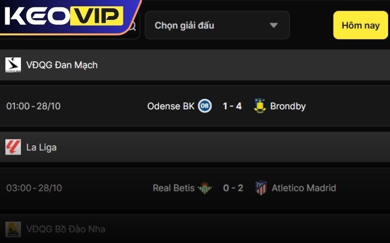 Keovip.cc cập nhật KQBD nhanh, chính xác, đầy đủ